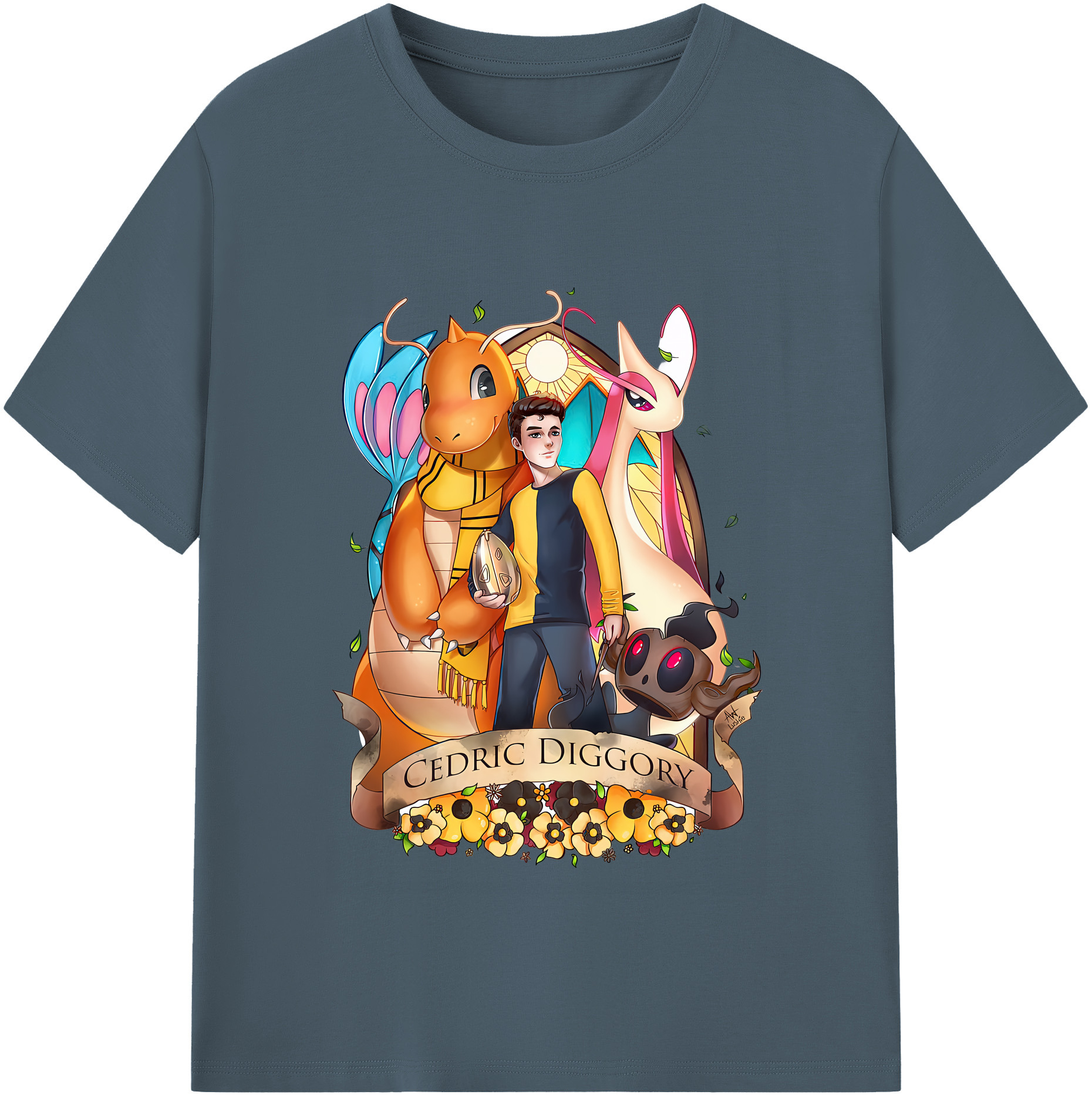 （画像用） Harry Potter ハリー・ポッターシリーズ 綿100％半袖Tシャツ（フロントプリント）